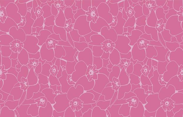 Floral pattern seamless vector background. Foliage and flower wallpaper design of nature.