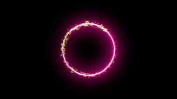 fire ring, saber neon circle loop, circle loading bar loop animation video