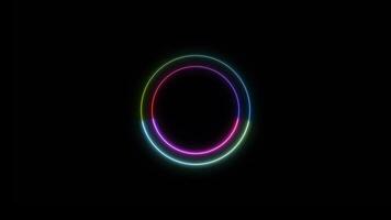 saber neon circle loop, circle loading bar loop animation video