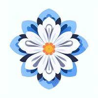 AI generated Flower Icon Clip Art Avatar Sticker Decoration Simple Background photo