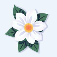 AI generated Flower Icon Clip Art Avatar Sticker Decoration Simple Background photo