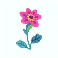 AI generated Flower Icon Clip Art Avatar Sticker Decoration Simple Background photo