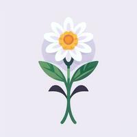 AI generated Flower Icon Clip Art Avatar Sticker Decoration Simple Background photo