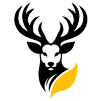 logotipo da cabeça de veado png