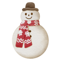 aquarelle bonhomme de neige, Noël Noël cadeau png