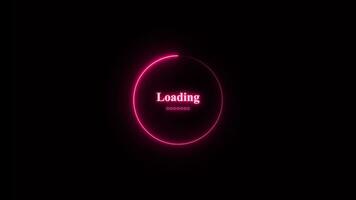 Circle loading bar video