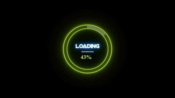 Loading bar circle video