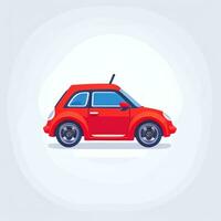 AI generated Toy Car Avatar Icon Clip Art Sticker Decoration Simple Background photo