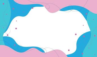 Colorful template banner with gradient color. Design with liquid shape. vector