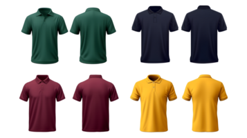 Polo t-shirt isolated transparent for mockup png