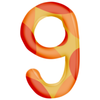 nombre 9 ballon style png