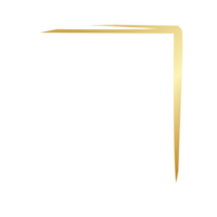 Aesthetic golden corner png