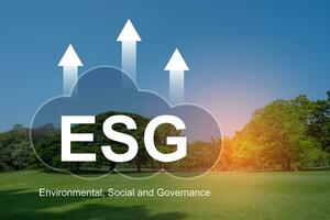 esg, ambiental, social y de gobierno para el desarrollo sostenible de la empresa empresarial organizacional. foto