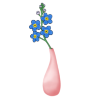 flores en florero png