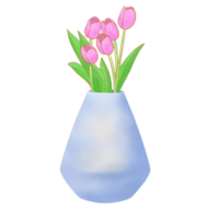 flores en florero png