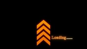 Loading bar, arrow loading bar, neon progress bar video