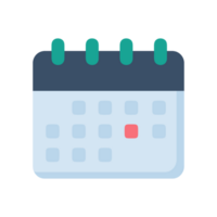 kalender icoon voor melden belasting betaling datums. png