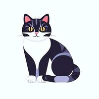 AI generated Cute Cat Avatar Icon Clip Art Sticker Decoration Simple Background photo