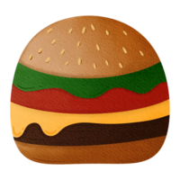 Beef hamburger with cheese png