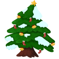 albero di natale decorato png