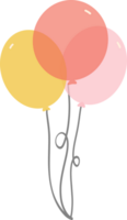 Transparent party balloons png