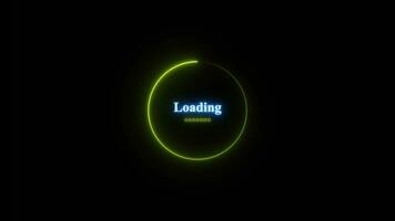 Circle loading bar video