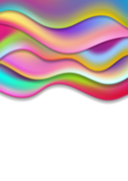 Colorful modern liquid waves abstract background png