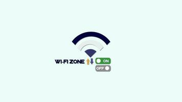 Wi-fi ícone animação video