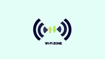 Wi-Fi icona animazione video