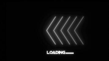 abstract moving arrow loading bar animation video