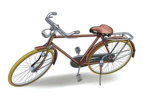 classic bicycle isolated vector for background design.