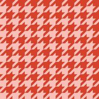Seamless Red Houndstooth Pattern vector