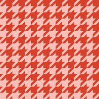 Seamless Red Houndstooth Pattern vector