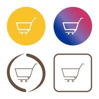 Unique Empty Cart Vector Icon