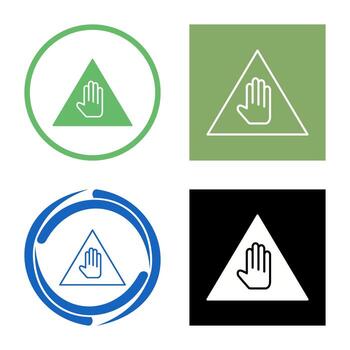 Unique Warning Vector Icon