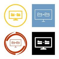 Unique File Sharing Vector Icon