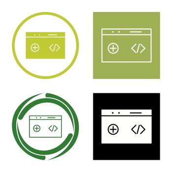 Unique Clean Code Vector Icon