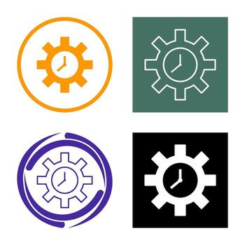 icono de vector de optimización de tiempo único