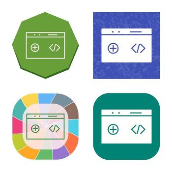 Unique Clean Code Vector Icon