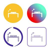 Unique Study Desk Vector Icon