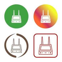 Unique Router Vector Icon