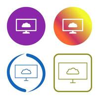 Unique Cloud System Vector Icon