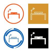 Unique Study Desk Vector Icon