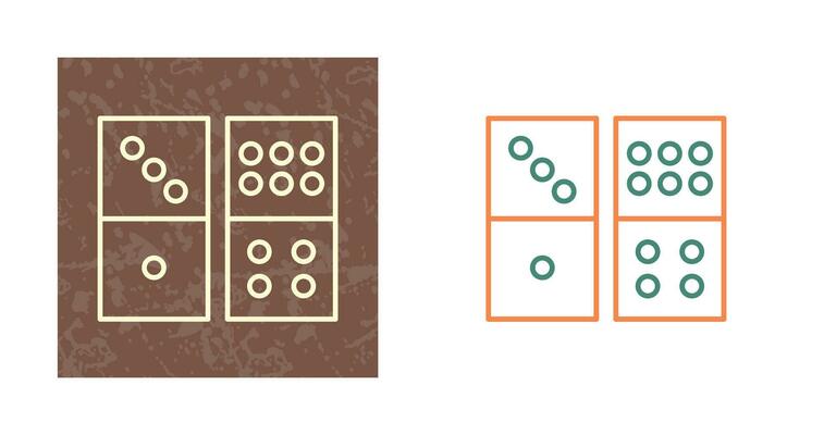 Domino Game Vector Icon