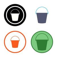 Water Bucket Vector Icon