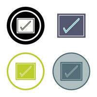 Checkbox Vector Icon