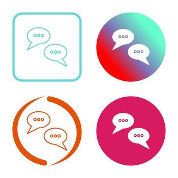 Conversation Bubbles Vector Icon