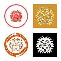 Hedgehog Vector Icon