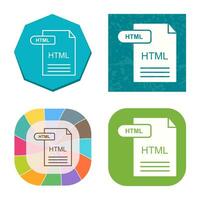 icono de vector html