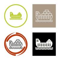 Cargo Ship Vector Icon